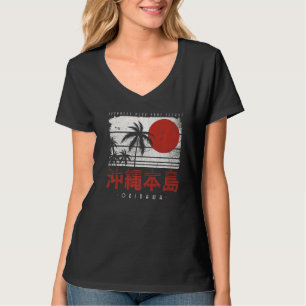 T-shirt Okinawa Island Holiday Nihon Nippon Japon Retro Ja