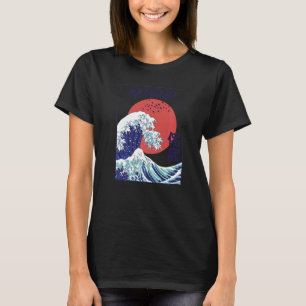 T-shirt Okinawa Kanagawa Grande vague Japon