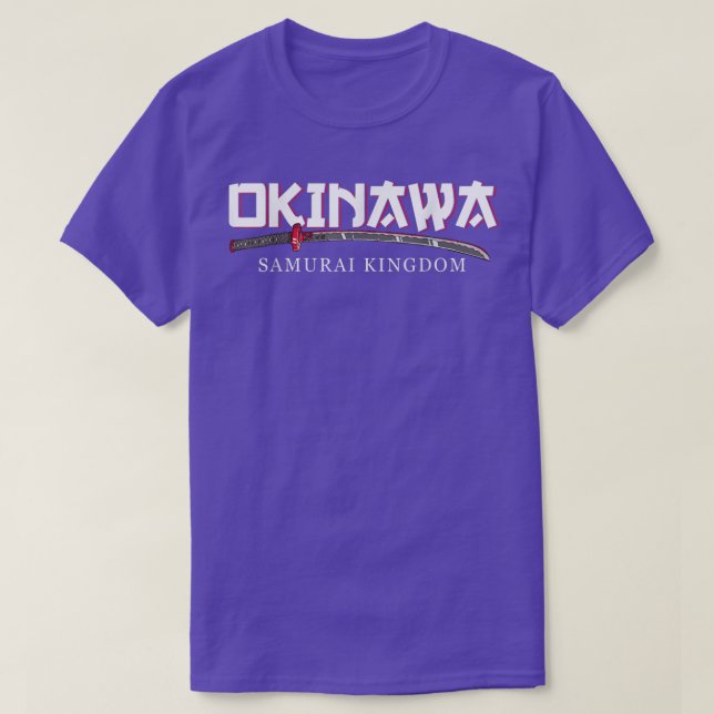 T-shirt Okinawa Samurai Royaume Japon Culture Kanji (Design devant)