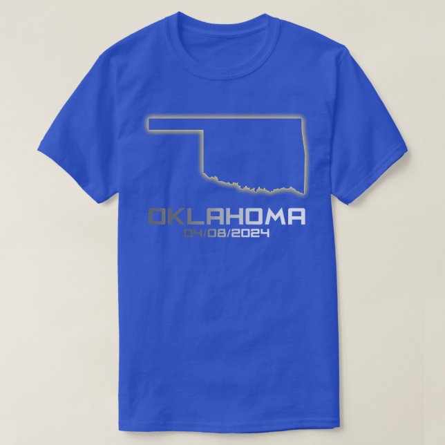 T-shirt Oklahoma America Astronomie Total Solaire Eclipse  (Design devant)