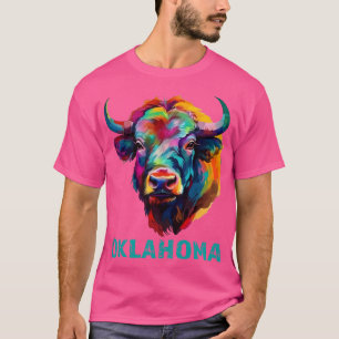 T-shirt Oklahoma American Bison Lover Buffalo Souvenir