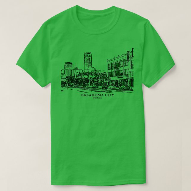 T-shirt Oklahoma City Oklahoma 1 (Design devant)