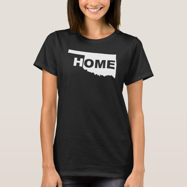 T-shirt Oklahoma Maison Loin de l'État Tees (Devant)
