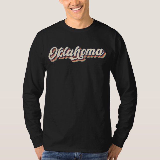 T-shirt Oklahoma Ok Vintage State Retro (Devant)