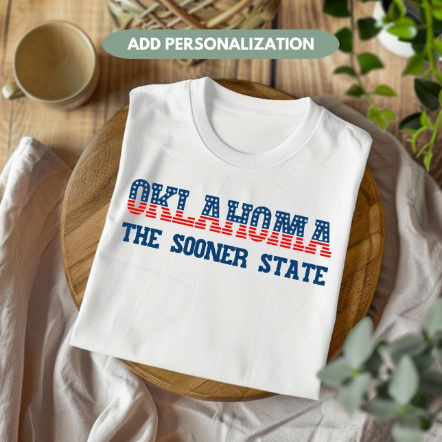 T-shirt Oklahoma Patriotic La Coutume D'État Le Plus Tôt (Créateur téléchargé)