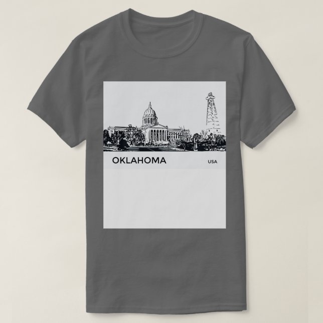 T-shirt Oklahoma State USA (Design devant)