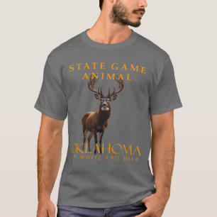 T-shirt Oklahoma Territoire Jeu Animal Le Cerf Whitetail