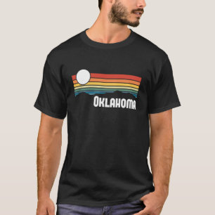 T-shirt Oklahoma Vintage Sunset 80s Retro Summer State USA