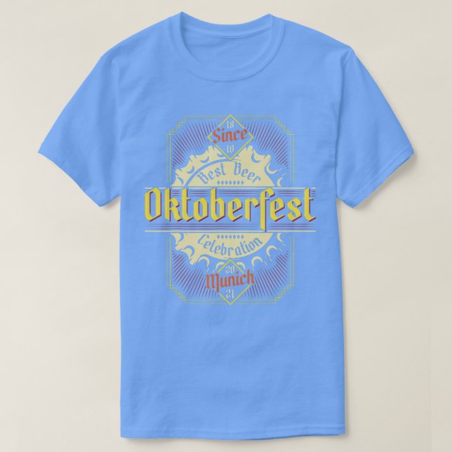 T-shirt Oktoberfest 2021 German Beer Festival Munich boiss (Design devant)