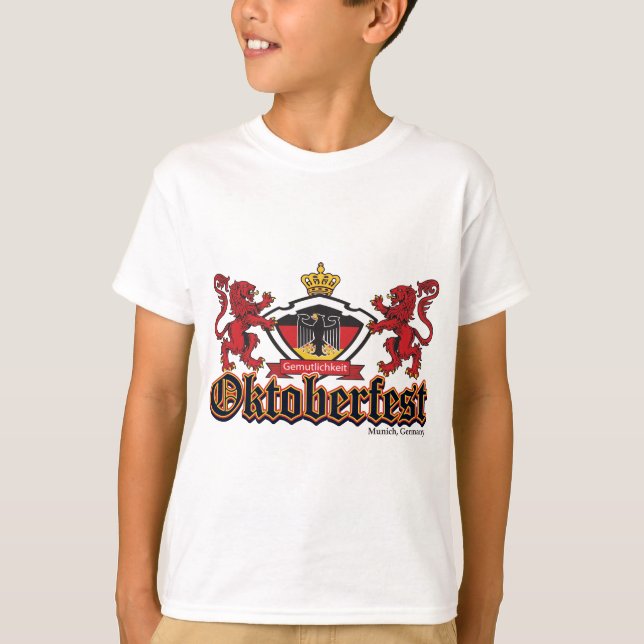 T-shirt Oktoberfest 2 Lions (Devant)