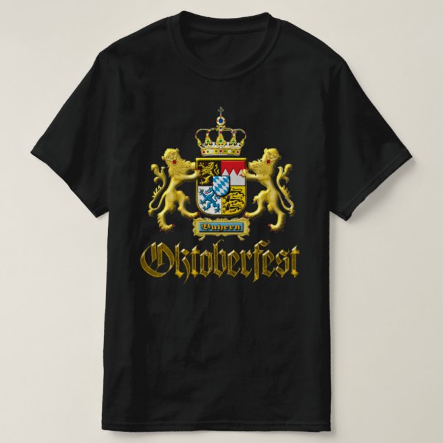 T-shirt Oktoberfest Crest de Bavière (Design devant)