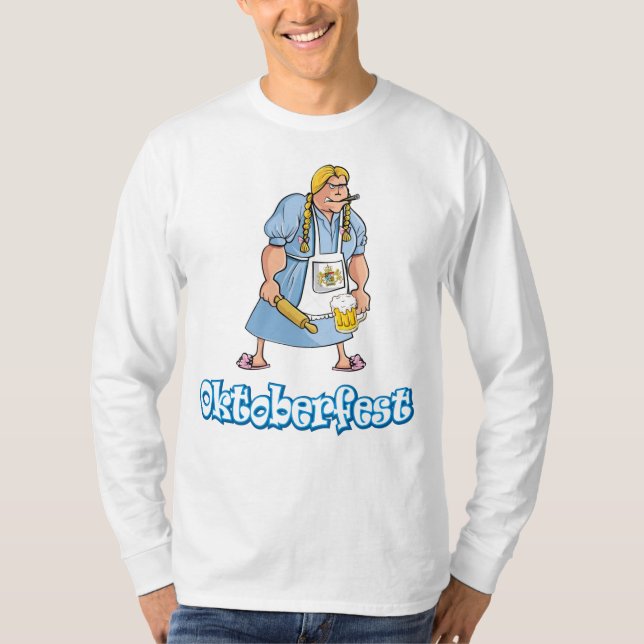 T-shirt Oktoberfest Drag Queen Serveuse de Bière D (Devant)