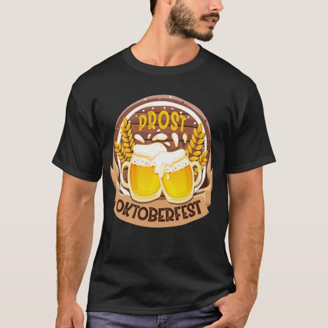 T-shirt Oktoberfest encourage la fête de la bière allemand (Devant)