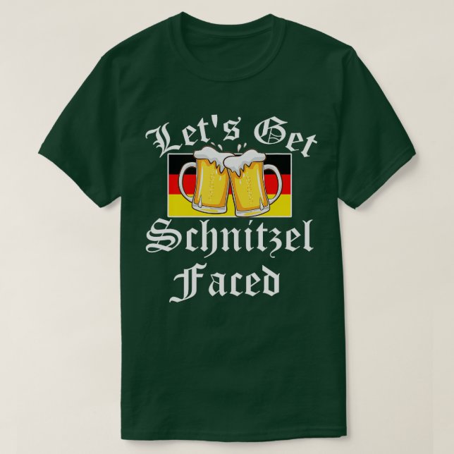 T-shirt Oktoberfest - Faisons face à Schnitzel face au Ger (Design devant)