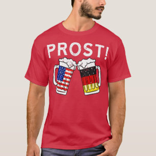 T-shirt Oktoberfest Hommes Femmes Allemande Drapeau Améric