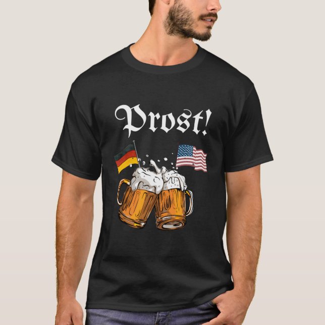 T-shirt Oktoberfest pour la manifestation du drapeau améri (Devant)
