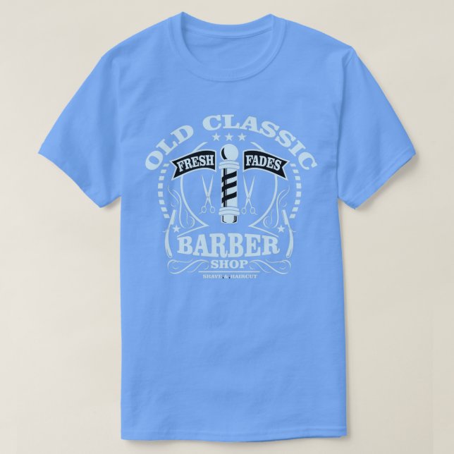 T-shirt Old Barber Shop (Design devant)