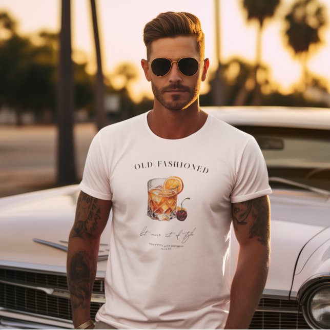 T-shirt "Old Fashioned" Cocktail Anniversaire (Créateur téléchargé)