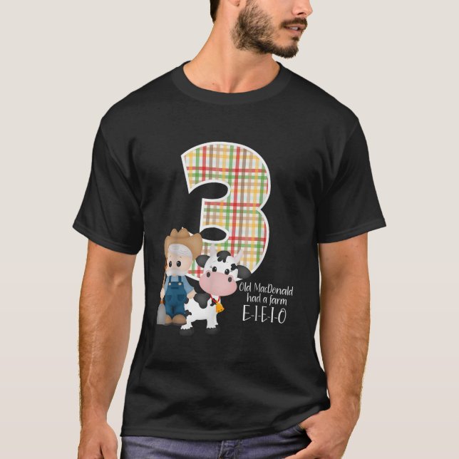T-shirt Old MacDonald avait une ferme EIEIEIO Nursery Song (Devant)