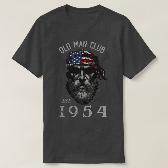 T-shirt Old Man Club EST 1954 (Design devant)