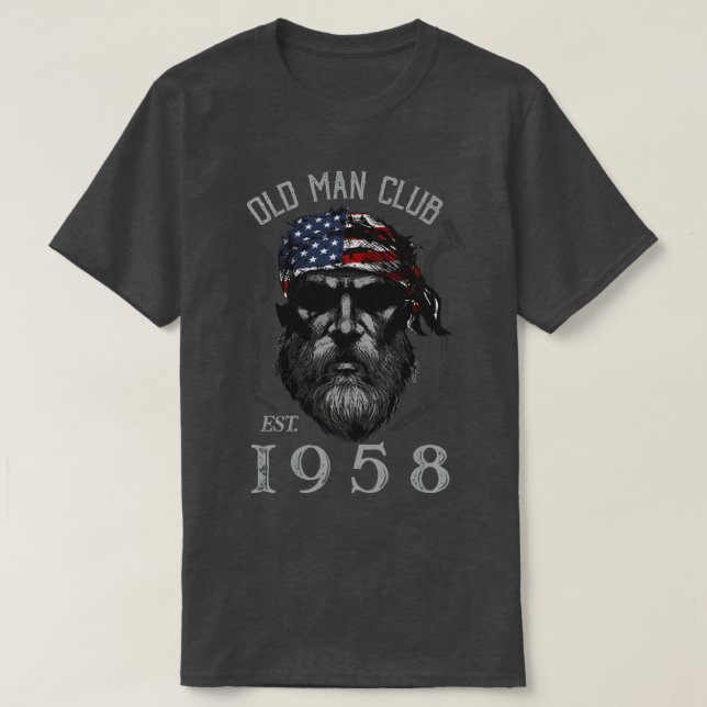 T-shirt Old Man Club EST 1958 (Design devant)