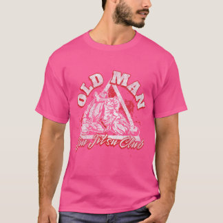 T-shirt Old Man Jiu Jitsu Club Retro Jiu Jitsu Design Pour