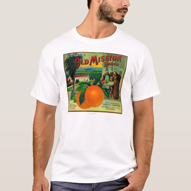 T-shirt Old Mission Orange Label Fullerton, CA (Devant)