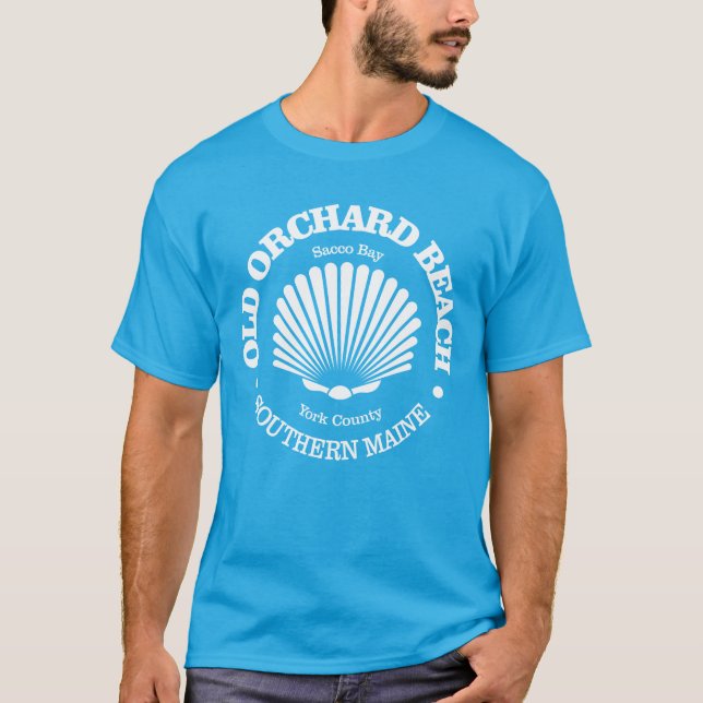 T-shirt Old Orchard Beach (coquillage) (Devant)