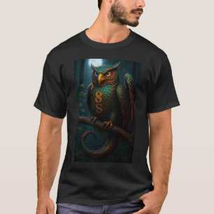 T-shirt Old Owl Gold Crest