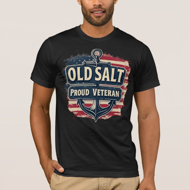T-shirt Old Salt, Proud Veteran (Devant)