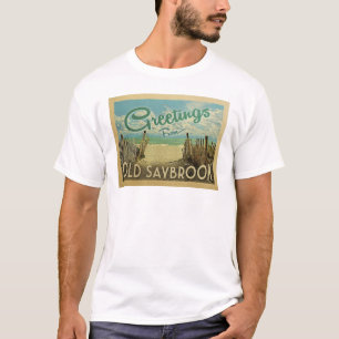T-shirt Old Saybrook Beach Vintage voyage
