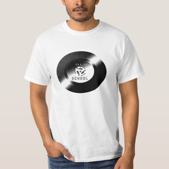 T-shirt Old School 45 Vinyl Record (Devant)