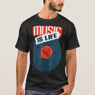 T-shirt Old School Musicdj Boom Box Style Vintage
