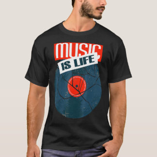T-shirt Old School Musicdj Boom Box Style Vintage