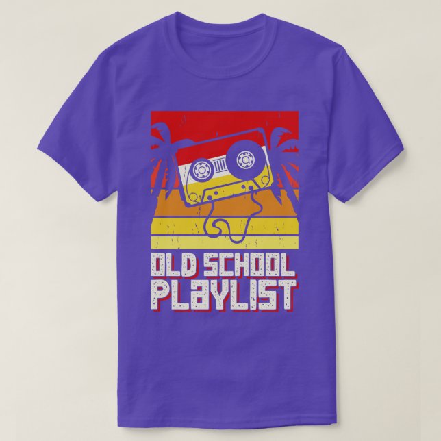 T-shirt Old School Playlist pour femmes (Design devant)