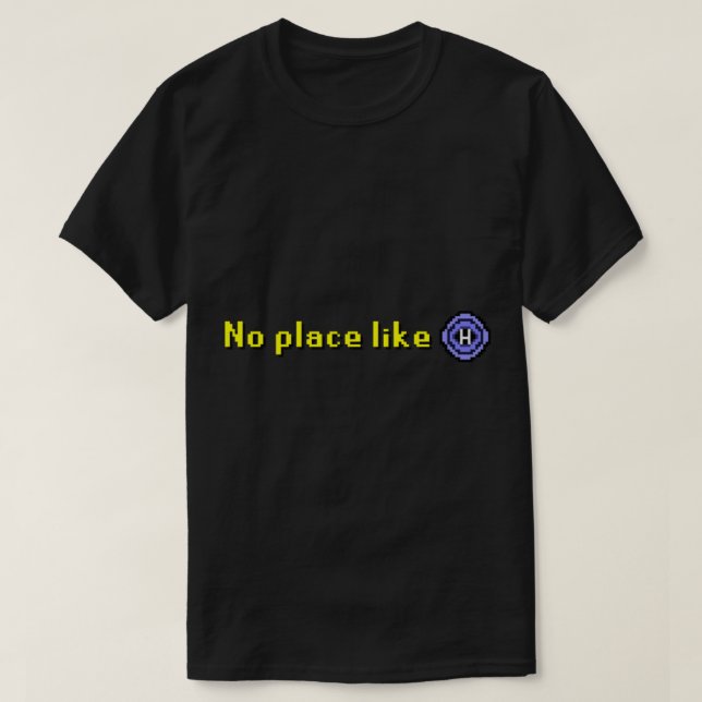 T-shirt Old School Runescape _quot_No Lieu Like Home_quot (Design devant)