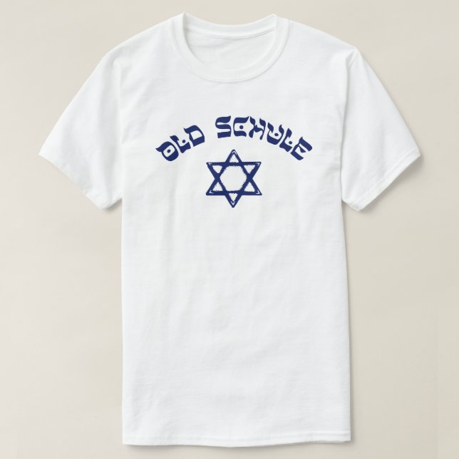 T-shirt Old Schule Etoile juive Jujudaïsme Old School Yidd (Design devant)
