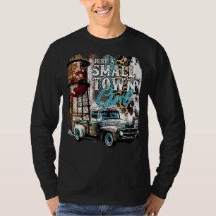 T-shirt Old Truck Water Tower Juste Une Petite Ville Weste