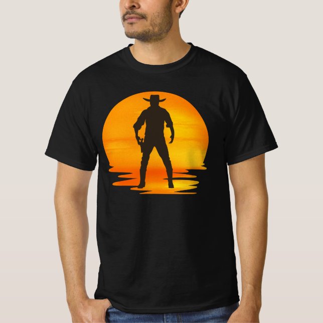 T-shirt Old West Gunslinger (Devant)