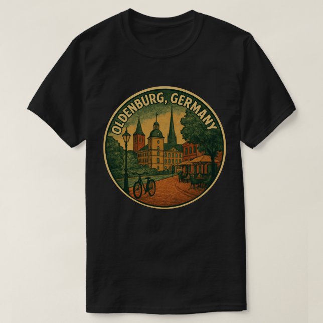 T-shirt Oldenburg Germany City Art (Design devant)