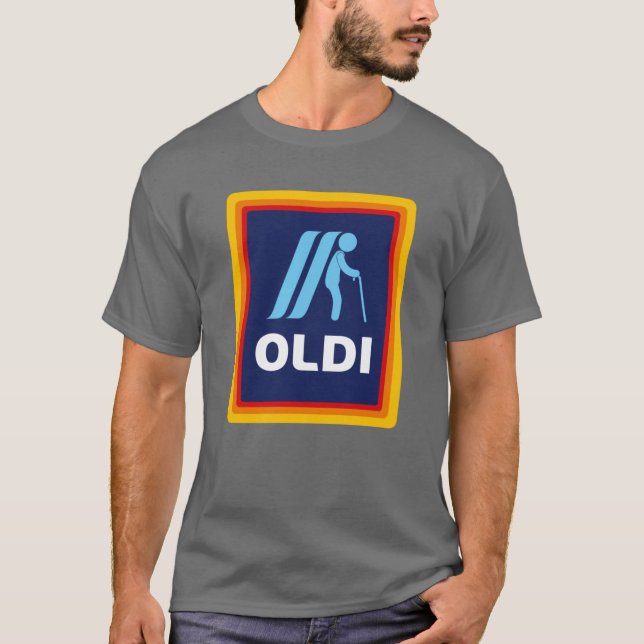T-shirt Oldi design funny birthday gift boy (Devant)