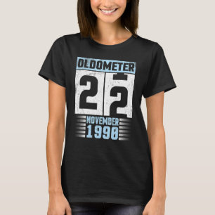 T-shirt Oldometer 22 Ans Joyeux Anniversaire Né À Nove