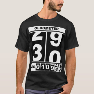 T-shirt Oldometer 30e anniversaire drôle étape Odomètre