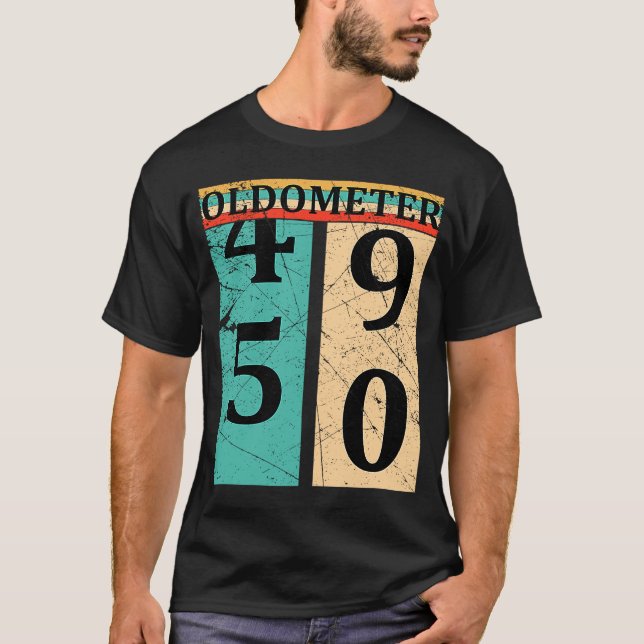 T-shirt Oldometer 49 50 50e anniversaire (Devant)