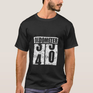 T-shirt Oldometer Odometer 40e Anniversaire 40 ans Vieux p