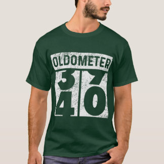 T-shirt Oldometer Odometer Funny 40th Birthday Gift 40 yrs
