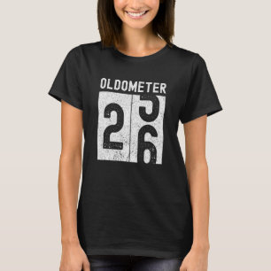 T-shirt Oldomètre 26e anniversaire Retro Turning 26 ans Ol