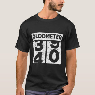 T-shirt Oldomètre 39-40 Odomètre De Voiture Drôle 40E A