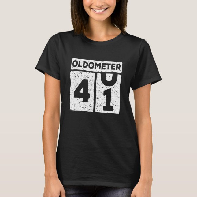 T-shirt Oldomètre 40 41 41e anniversaire (Devant)