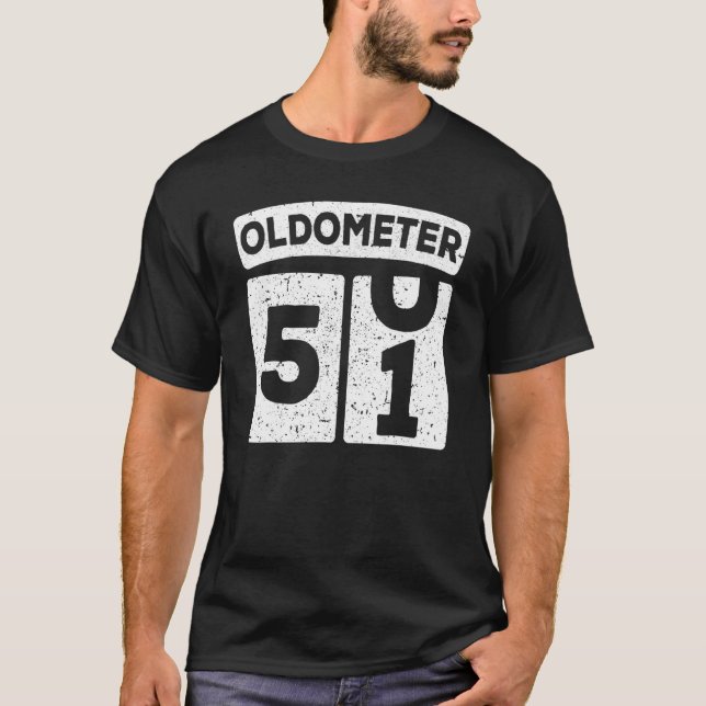T-shirt Oldomètre 50 51 49e anniversaire (Devant)